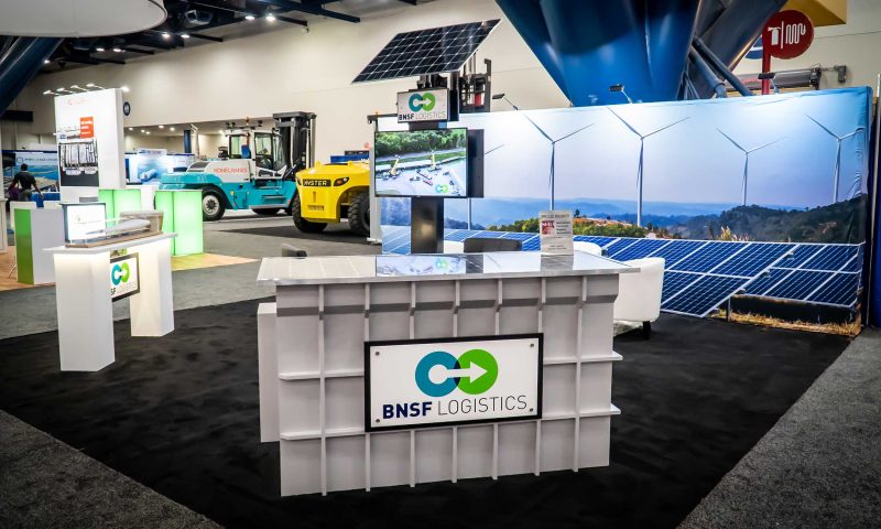 Exhibit display booth design and build energy power logistics
