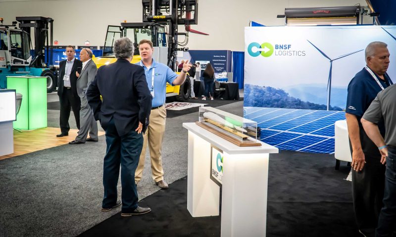 Exhibit display booth design and build energy power logistics
