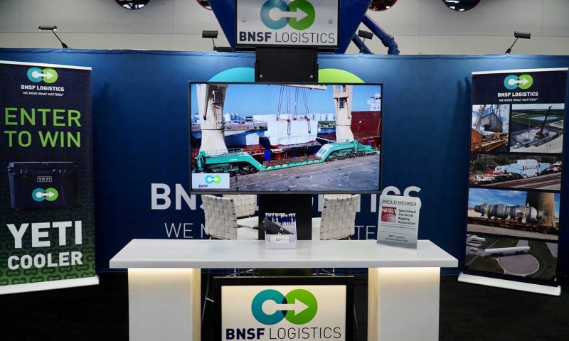 Exhibit display booth design and build energy power logistics
