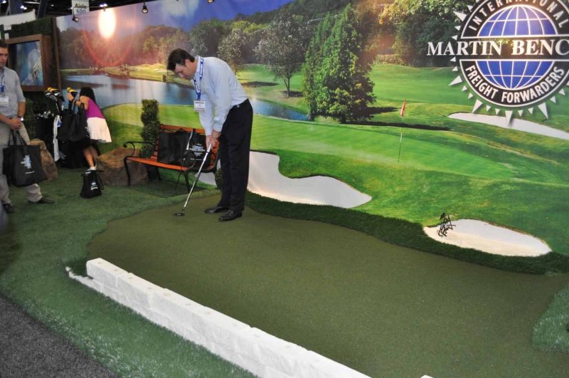 Putting Green Golf Trade Show Display