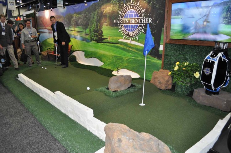 Putting Green Golf Trade Show Display