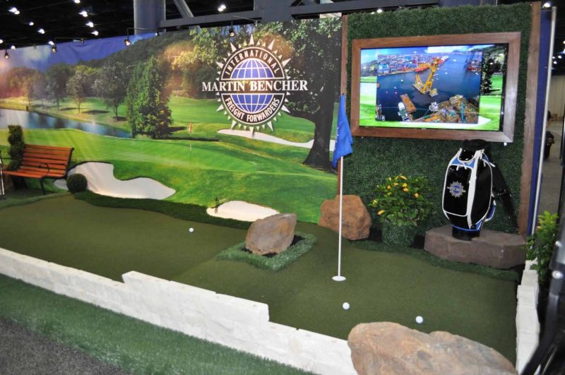 Putting Green Golf Trade Show Display