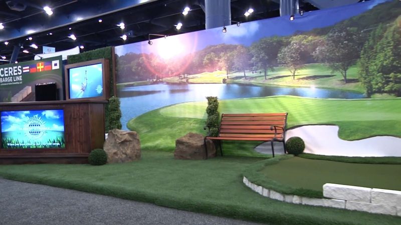 Putting Green Golf Trade Show Display